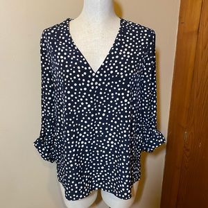 Alice Blue polka dot shirt NWT